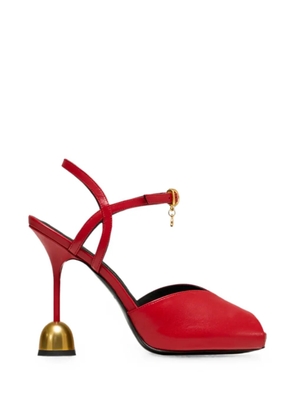 Vanda Novak Marilyn peep-toe pumps - Red
