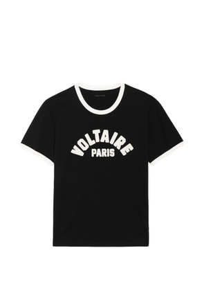 Zadig&Voltaire logo-print ringer T-shirt - Black