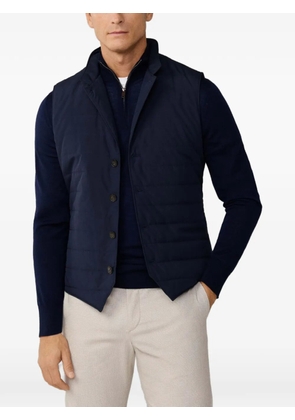 Hackett London quilted knit-back gilet - Blue