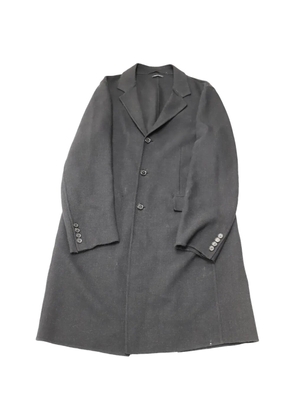 Prada Pre-Owned Single-breasted wool overcoat - Grey