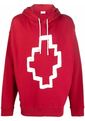 COUNTY OF MILAN cross-motif hoodie - Red