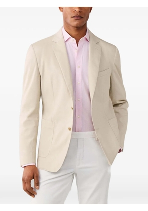 Hackett London garment-dyed notch-lapel blazer - Neutrals