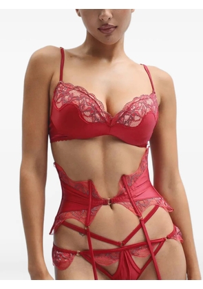 God Save Queens lace-trim underwired bra