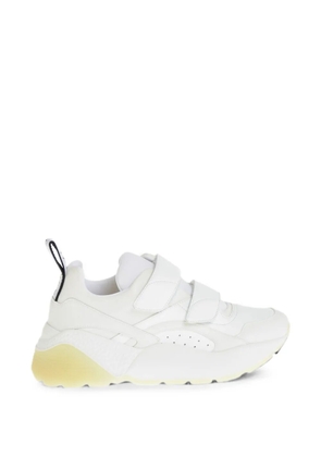 Stella McCartney vegan leather sneakers with touch-strap closure and chunky sole - White