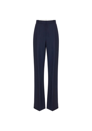 Elisabetta Franchi pinstripe-pattern pleated trousers - Blue