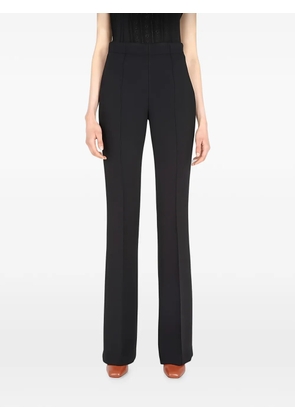 Ferragamo pressed-crease flared trousers - Black