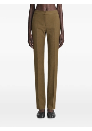 Max Mara pressed-crease straight-leg trousers - Brown