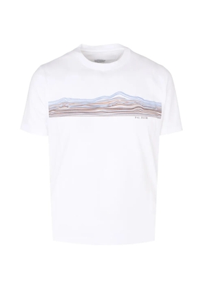 Pal Zileri landscape-print T-shirt - White
