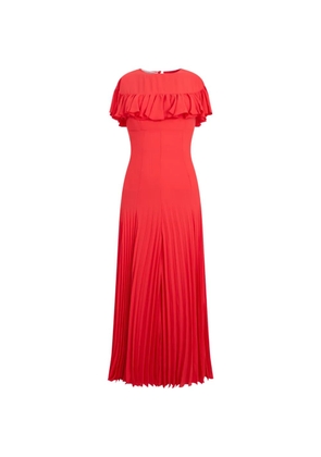 Philosophy Di Lorenzo Serafini ruffled pleated maxi dress - Red