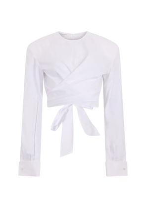 Philosophy Di Lorenzo Serafini cropped wrap-style top - White