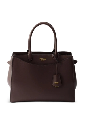 Prada Prelude large leather handbag - Brown