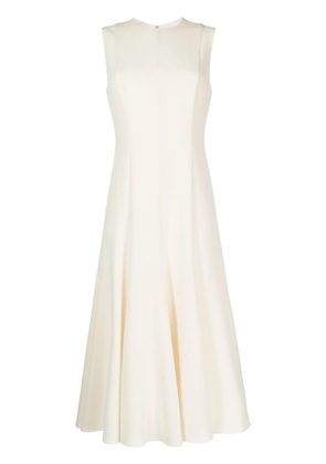 Theory crepe flared midi dress - White