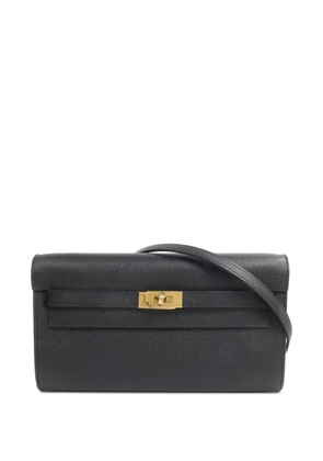 Hermès Pre-Owned Kelly To Go grained clutch bag - Black