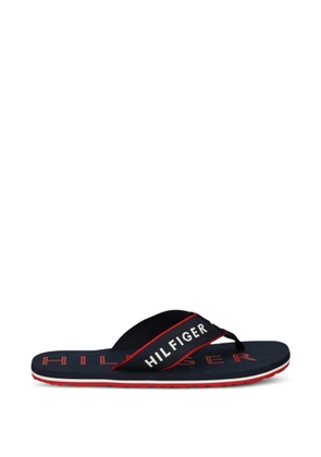 Tommy Hilfiger logo-print flip-flops - Blue