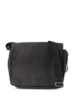 Fendi Pre-Owned Zucchino FF-monogram shoulder bag - Black
