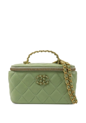 CHANEL Pre-Owned CC Vanity cross body bag - Green
