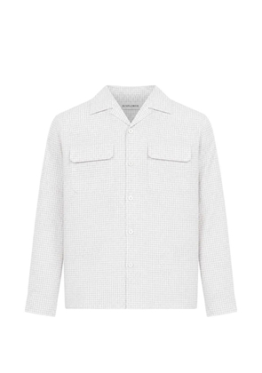 Sunflower check-pattern flap-pocket shirt - Neutrals