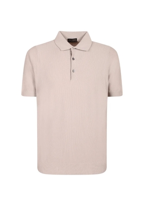 Dell'oglio micropiquet cotton polo shirt - Neutrals