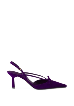 Prada suede slingback pumps - Purple