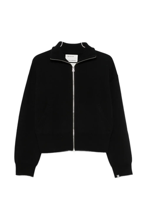 extreme cashmere Xtra Cute zip-up knitted cardigan - Black