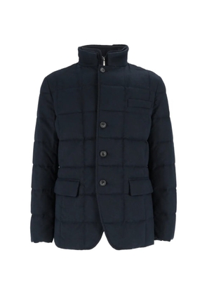 Fay quilted high-neck jacket - Blue
