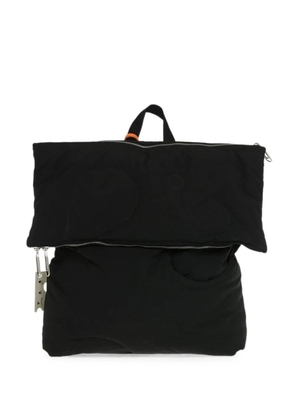 Off-White Meteor leather-trim backpack - Black