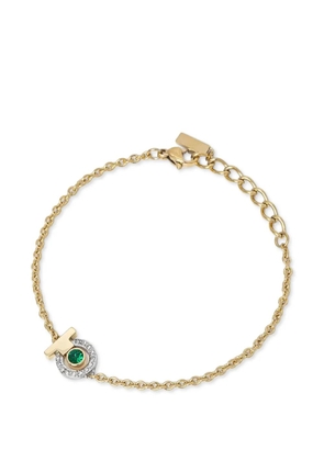 Trussardi T-logo round-charm chain bracelet - Gold