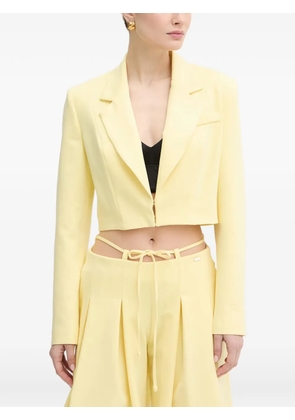 FRACOMINA cropped blazer - Yellow