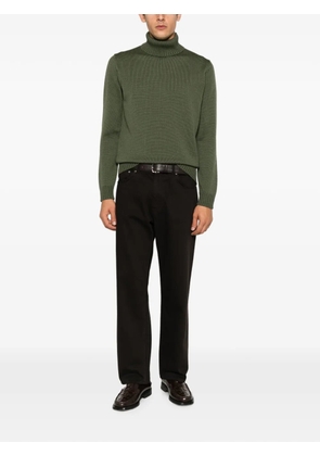 Zanone roll-neck ribbed sweater - Green