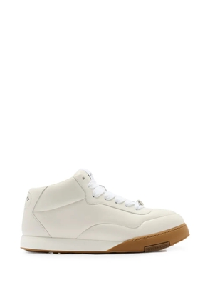 Givenchy logo-plaque leather sneakers - Neutrals