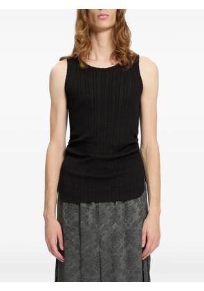 Ann Demeulemeester Boris wrinkled tank top - Black