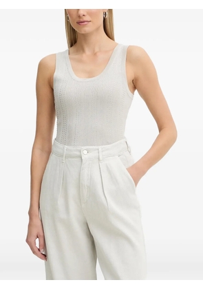 FRACOMINA embellished knitted tank top - Grey