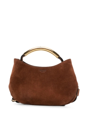 Moschino suede logo-detail tote bag - Brown