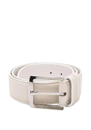 Kiton buckle-fastening belt - White
