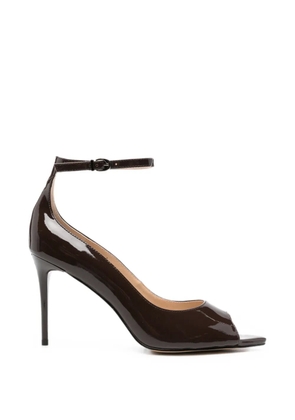 SERGIO MORETTI FIRENZE peep-toe ankle-strap pumps - Brown