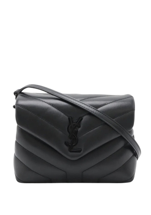 Saint Laurent Pre-Owned 2017-2026 Toy Matelasse Calfskin Monogram Monochrome LouLou crossbody bag - Black