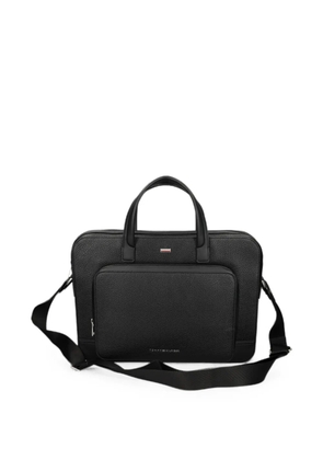Tommy Hilfiger logo-patch laptop bag - Black