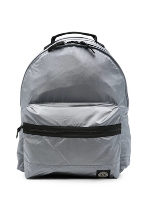 Stone Island logo-patch zip-around backpack - Grey