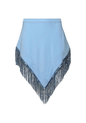 Rabanne chainmail-embellishment asymmetric skirt - Blue