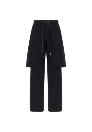 sacai trompe l'oeil layered-design trousers - Black