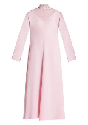 Versace crystal-embellished silk gown - Pink
