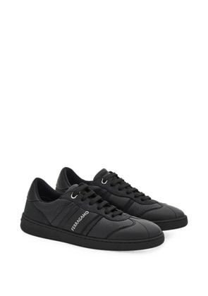 Ferragamo logo-print panelled sneakers - Black