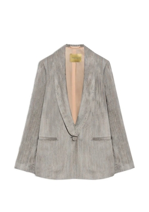 MOMONÌ Pembroke corduroy shawl-collar jacket - Grey