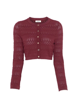 SANDRO buttoned cardigan - Red
