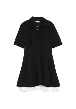 SANDRO ruffled mini dress - Black