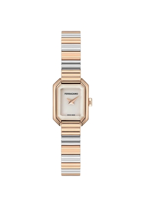 Ferragamo Crystal Petite 20mm watch - White