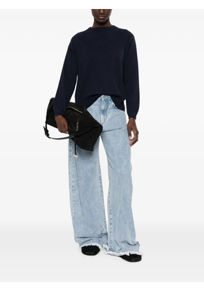 anne claire raglan-sleeve wool sweater - Blue