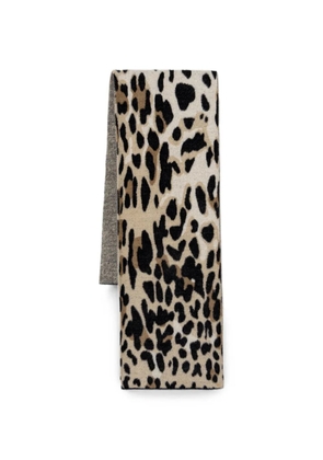 Joseph Ribkoff leopard-print brushed scarf - Neutrals