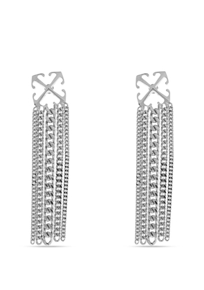 Off-White Arrows-motif chain-link earrings - Silver