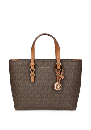 Michael Michael Kors small Quinn monogram-pattern tote bag - Brown